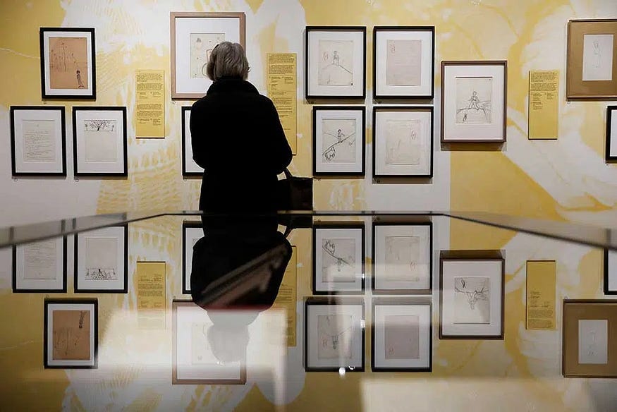 Antoine de Saint-Exupery gallery display in France