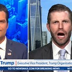 Inconsolable Eric Trump So Mad Mean Jack Smith Hurting Daddy, And Went Through Barron's Underpants Drawer, And His Wife Is Mean, And She Loves Michelle Obama, And ...