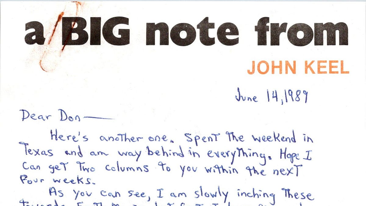 Letterheads of the strange and unknown