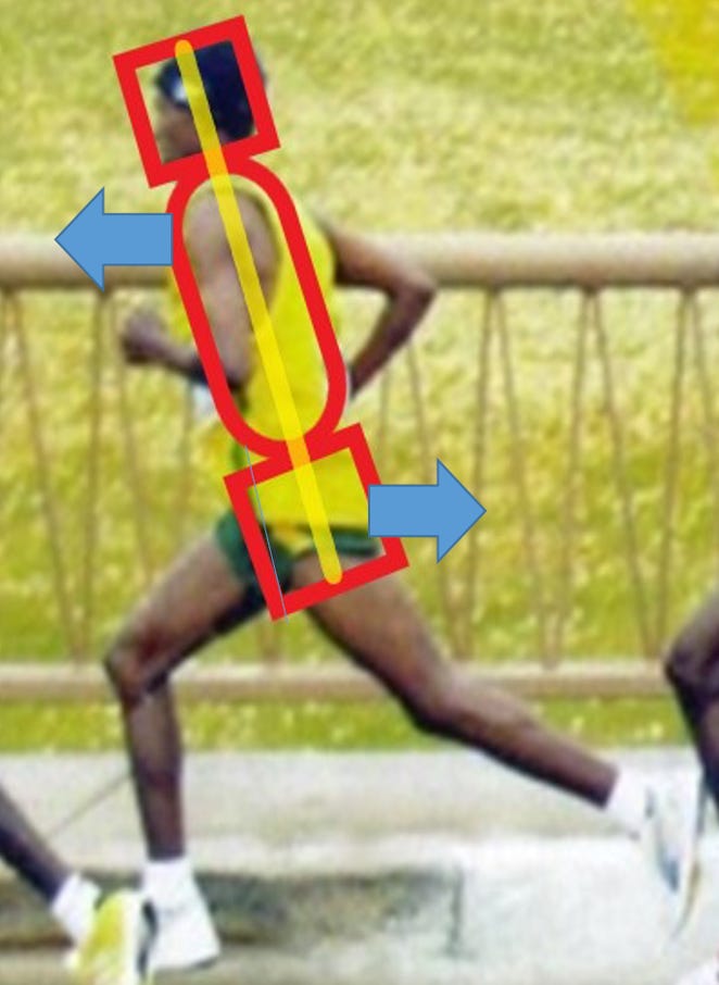 side posture of a runner