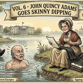 John Quincy Adams goes skinny dipping