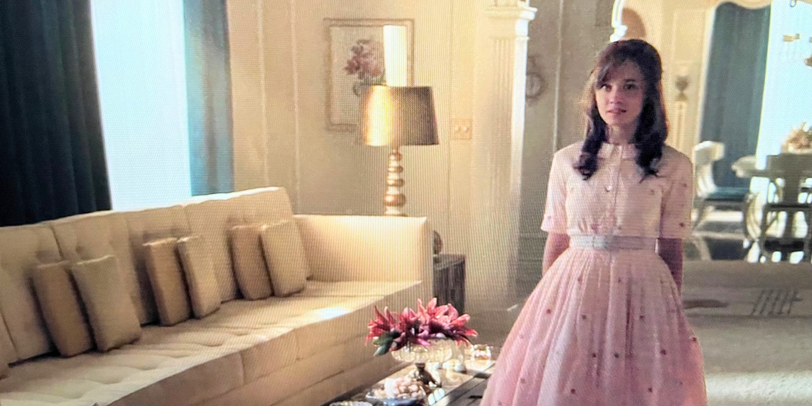 priscilla movie pink dress Prada & Miu Miu's Iconic Costumes Shine in 'Elvis' Film
