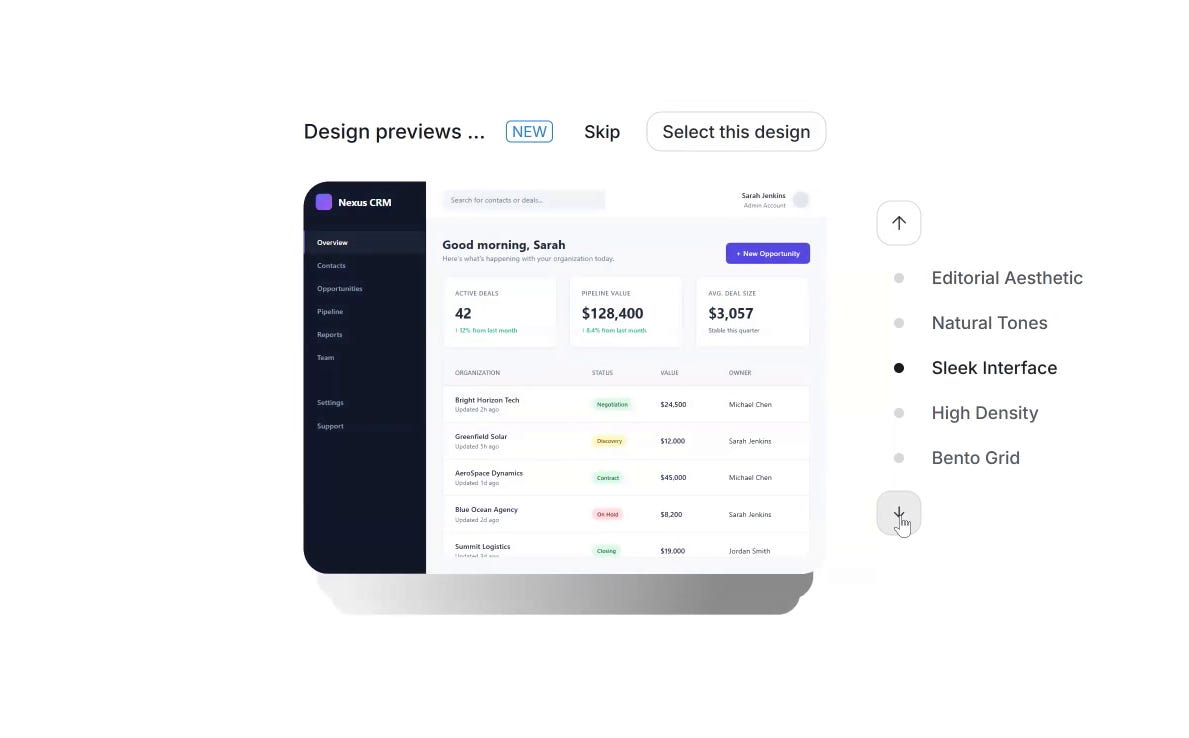 AI Studio, pick a style: Sleek Interface AI Studio, pick a style: Sleek Interface