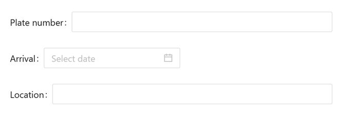 A digital form with fields for plate number, arrival, date selection, and location.
Το περιεχόμενο που δημιουργείται από AI ενδέχεται να είναι εσφαλμένο. A digital form with fields for plate number, arrival, date selection, and location.
Το περιεχόμενο που δημιουργείται από AI ενδέχεται να είναι εσφαλμένο.