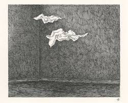 Original art from Panel 13 of THE WEST WING. Pen and ink on paper, 5 x 6  1/4 inches. . #gorey #edwardgorey #20years
