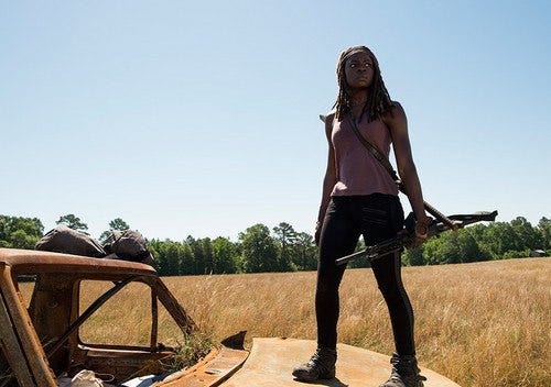 the walking dead 704 michonne with gun the walking dead 704 michonne with gun
