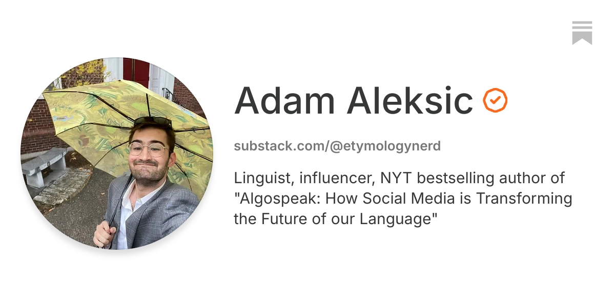 Adam Aleksic | Substack