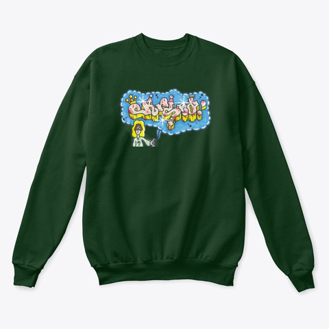 Krsna Rap Spray Deep Forest T-Shirt Front Krsna Rap Spray Deep Forest T-Shirt Front