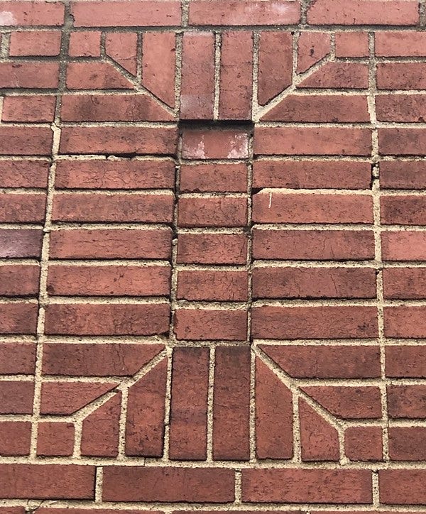 Brickwork pattern on the Brighton Heights Healthy Active Living Center, Brighton Heights.