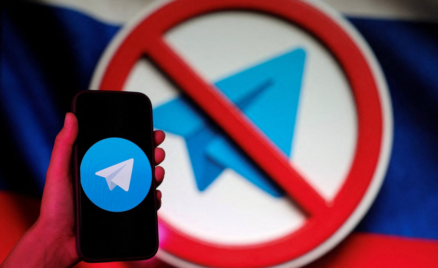 Russia fines Telegram app $432,366 for failing to remove banned content, Ifax reports | Reuters Russia fines Telegram app $432,366 for failing to remove banned content, Ifax reports | Reuters