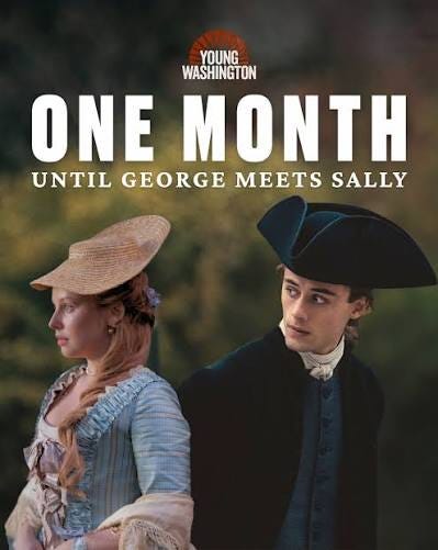 Just one month until a young George Washington meets a beautiful Sally Cary. Get your tickets to see #YoungWashington now! 🎟️: Link in bio!