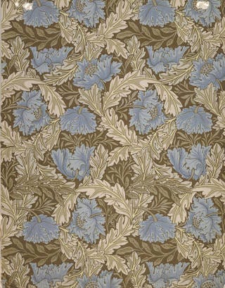 Morris and Company《Wreath》圖樣|來源:Victoria and Albert Museum Morris and Company《Wreath》圖樣|來源:Victoria and Albert Museum