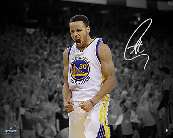 Stephen Curry Signs Exclusive Autograph Deal with Steiner Sports