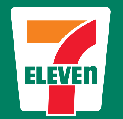 The 7-eleven logo (the 7 stands for how many dollars workers brings home per month) The 7-eleven logo (the 7 stands for how many dollars workers brings home per month)