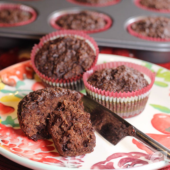 Flourless Chocolate Quinoa Muffins Flourless Chocolate Quinoa Muffins