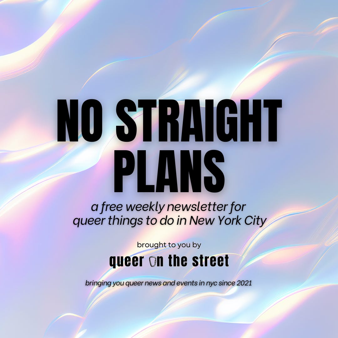 NO STRAIGHT PLANS by queer on the street