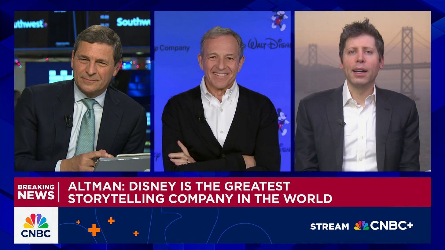 Disney CEO on $1 billion investment in OpenAI: 'This is a good investment  for the company'
