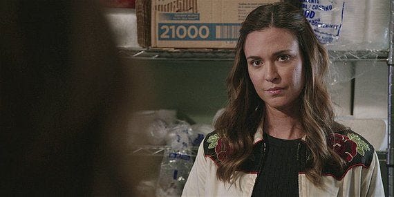 Geri listening to Gale at grief group on Walker. Geri listening to Gale at grief group on Walker.