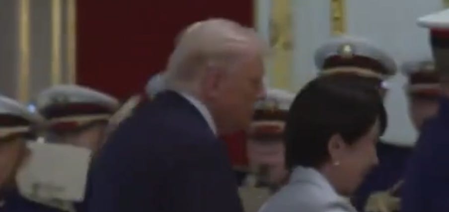 Out Of It Trump Has To Be Guided Around Japan