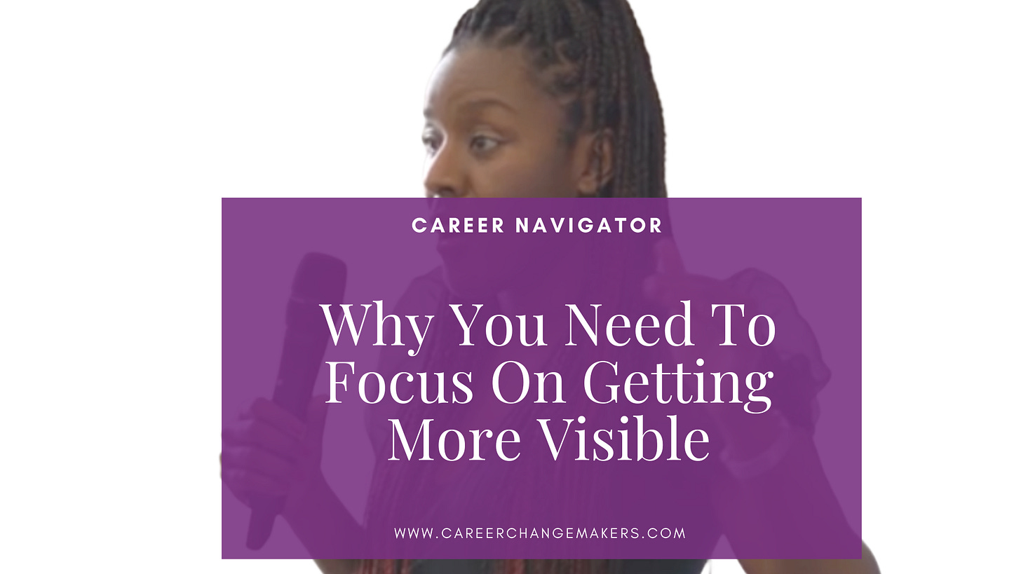 Janine Esbrand speaking about visibility 