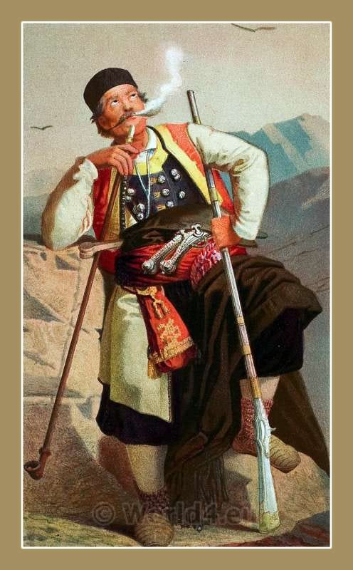 Crnogorac. A Man from Montenegro in 1870. The Serbs in the Adriatic. Crnogorac. A Man from Montenegro in 1870. The Serbs in the Adriatic.