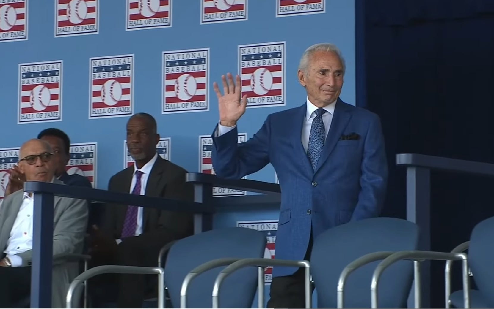 Sandy Koufax at Hall of Fame ceremonies - by Dan Lovallo