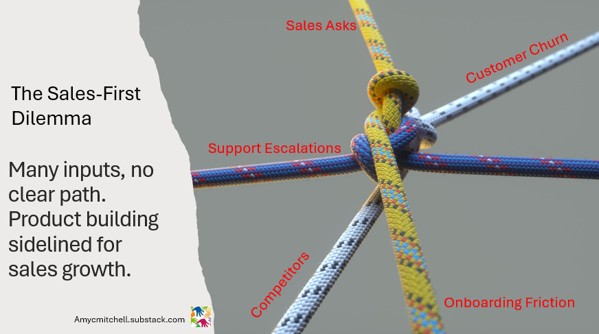 product managers deal with a tangled knot of customer requests