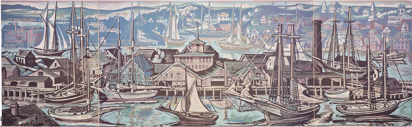 A harbor full of sailboats

Description automatically generated with low confidence