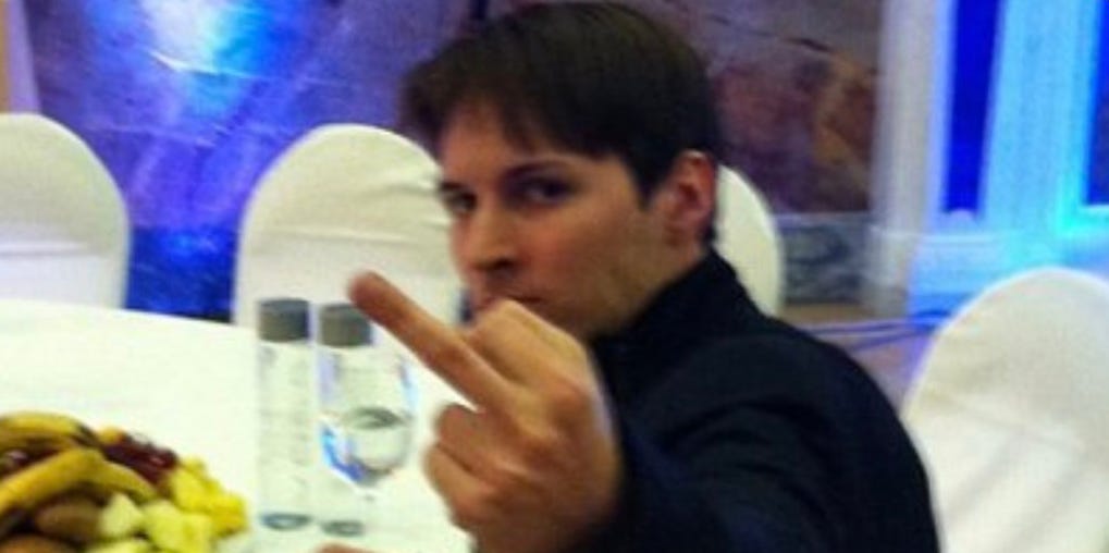Pavel Durov, the founder of Telegram, reacting to Russian propaganda against him, as Telegram spreads news about Ukrainian military successes against Russia