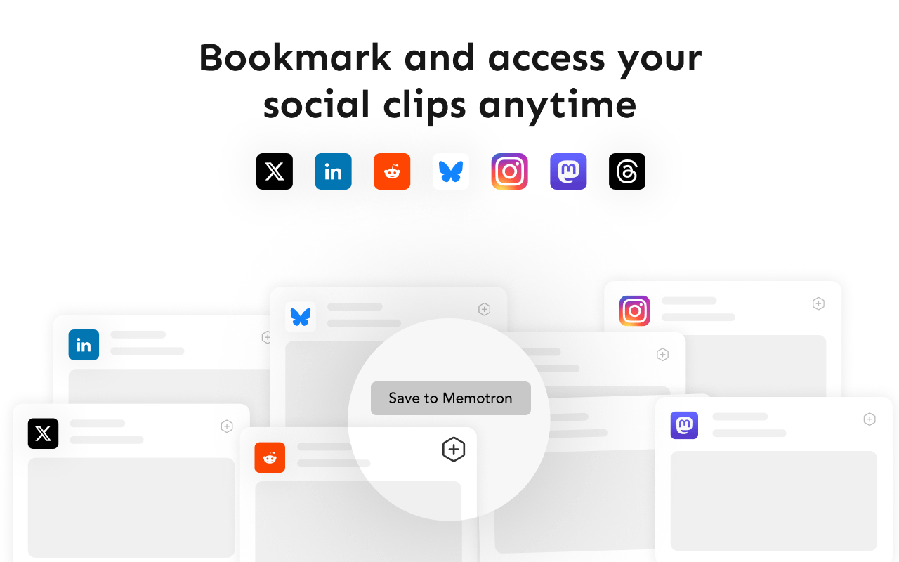 r/memotron - Clip from all major social media platforms using Memotron web clipper
