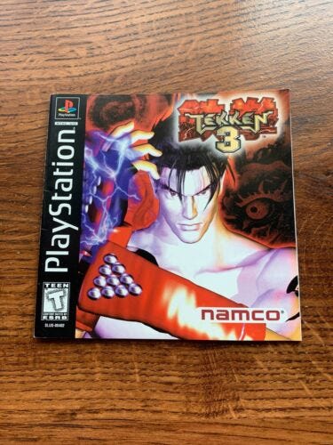 Tekken 3 PS1 Playstation 1 PS One Instruction Manual Only | eBay