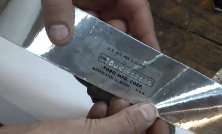 Combining metal foil and clear adhesive to create a serial plate.