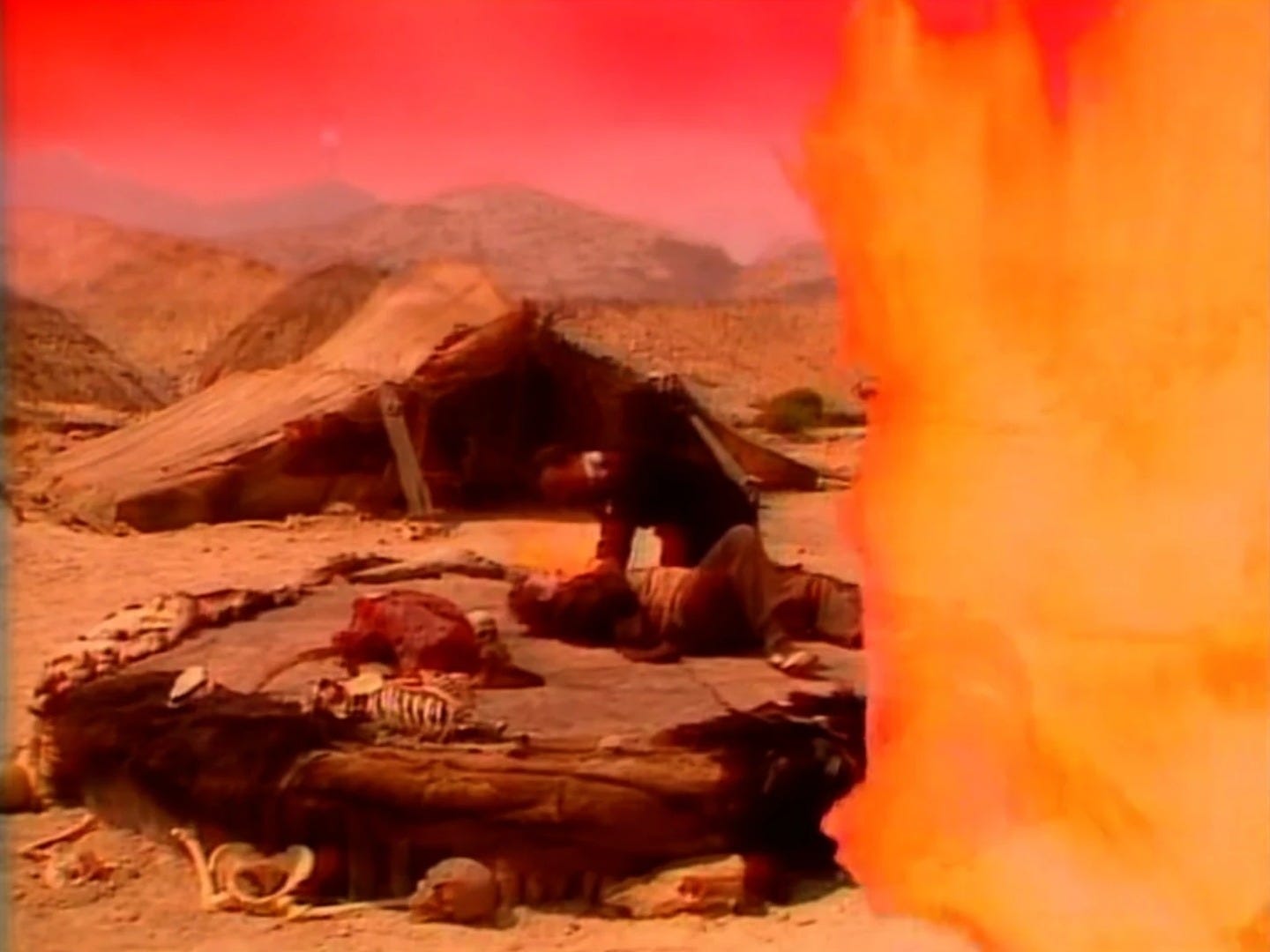 The Cheetah Planet burns as the Doctor fights the Master The Cheetah Planet burns as the Doctor fights the Master