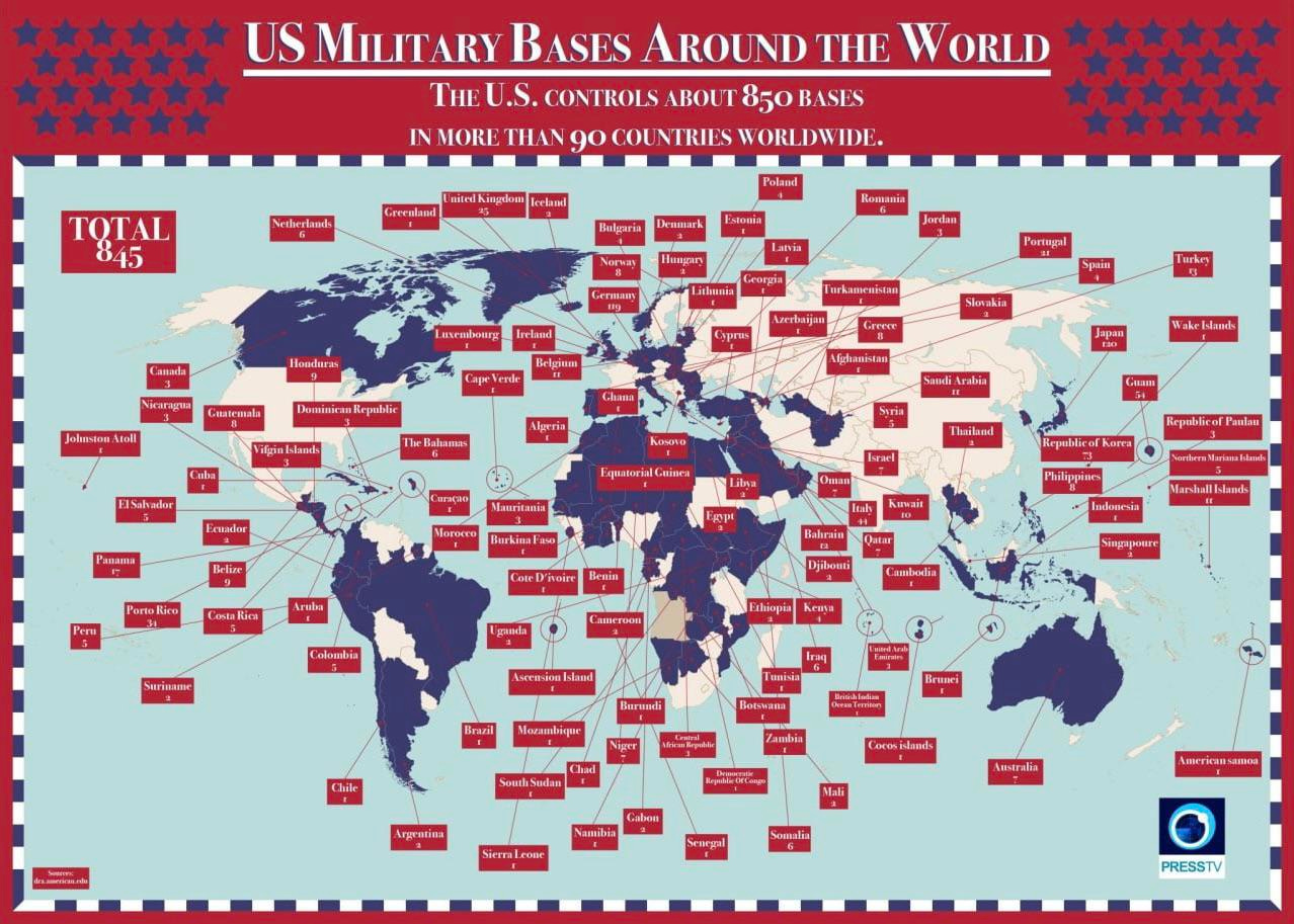 r/MapPorn - US Military Bases Around the World