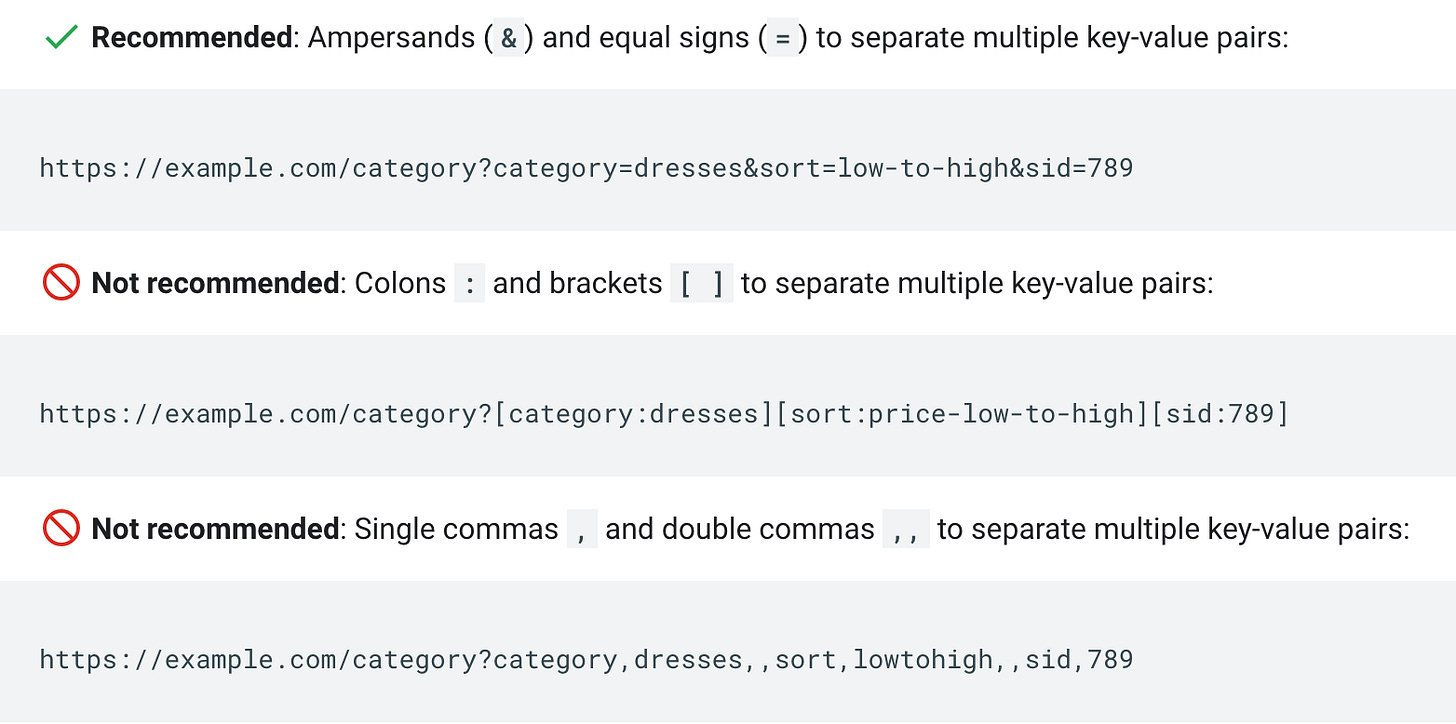 Google’s URL Guidelines