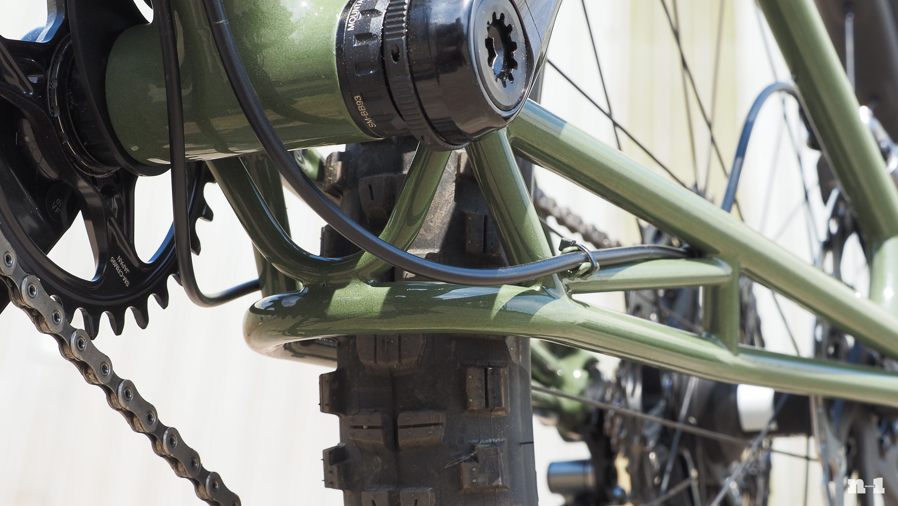 Black Cat Bicycles full-suspension mountain bike truss detail