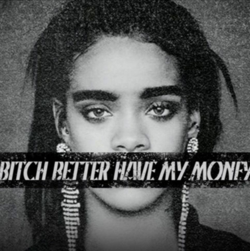 Rihanna - Bitch Better Have My Money (String Quartet Arrangement) Sheet  Music by ThePianoFiend