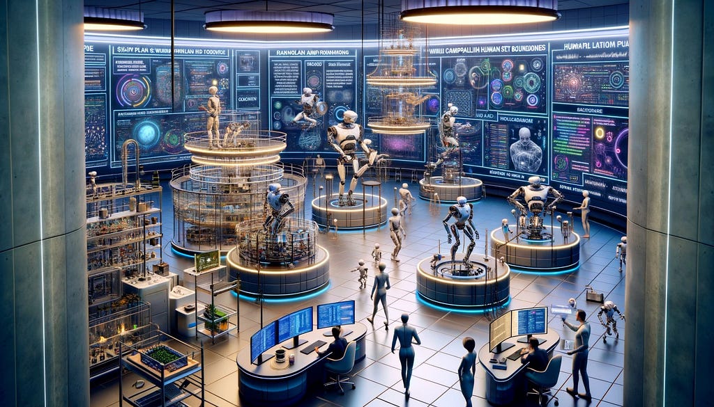 Sistemas de IA serão capacitados para planejar e raciocinar sobre como alcançar seus objetivos dados os limites estabelecidos por humanos Sistemas de IA serão capacitados para planejar e raciocinar sobre como alcançar seus objetivos dados os limites estabelecidos por humanos