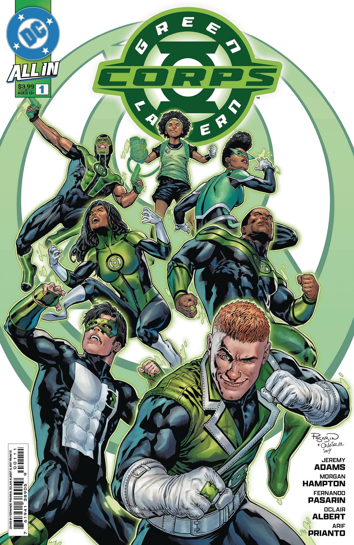 GREEN LANTERN CORPS #1 CVR A PASARIN ALBERT