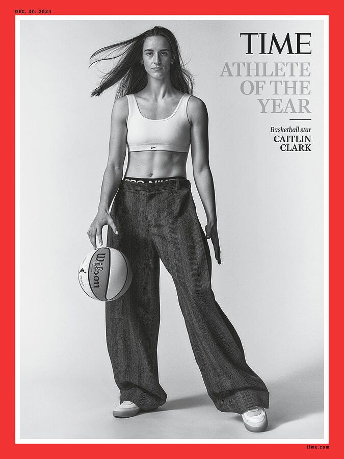 ATHLETE OF THE YEAR -Caitlin Clark by Cass Bird for TIME