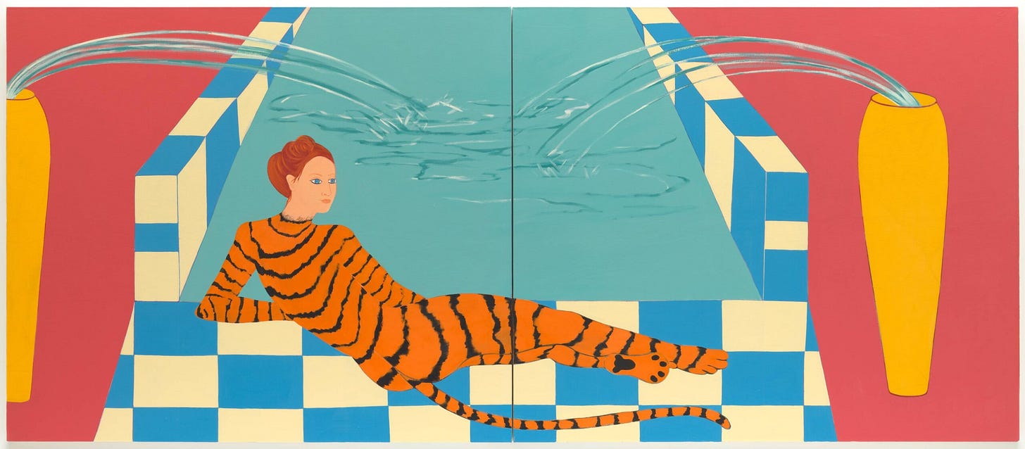 Joan Brown, The Bather #5, 1982 · SFMOMA