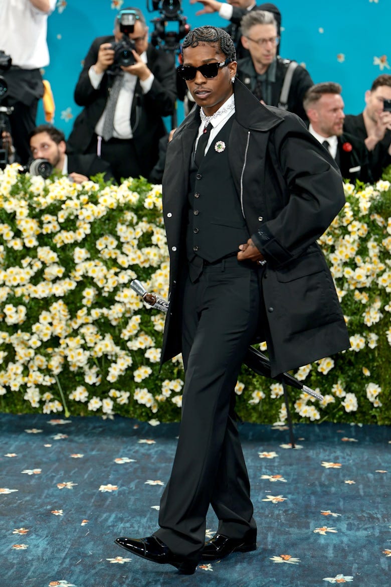 A$AP Rocky attends the 2025 Met Gala Celebrating "Superfine: Tailoring Black Style" at Metropolitan ...
