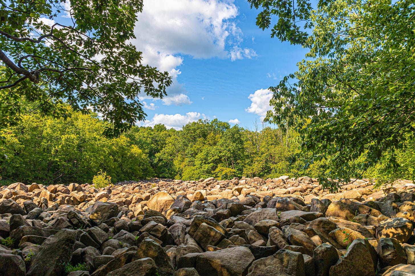 Ringing Rocks Park in Bucks