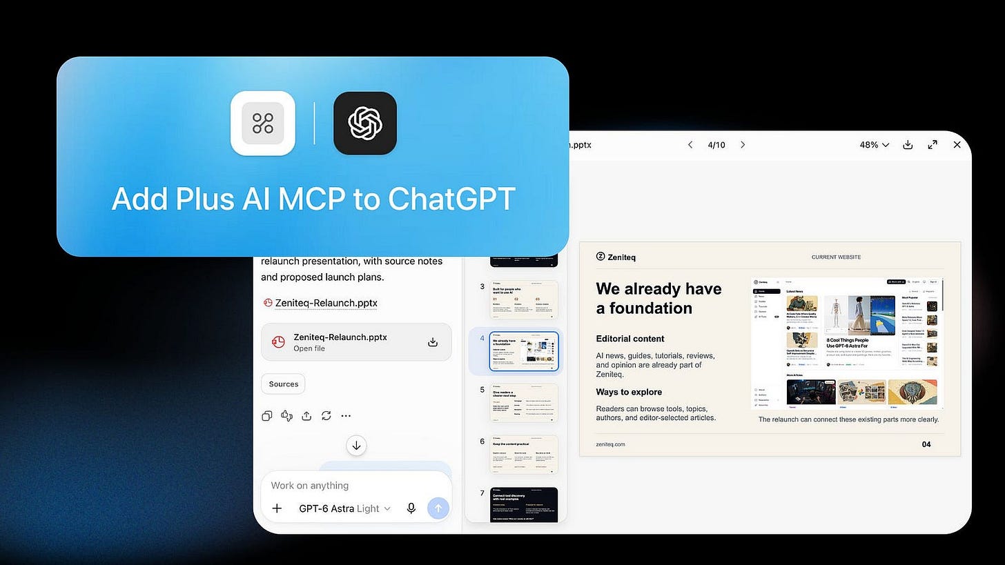 Plus AI MCP for ChatGPT. Image by Jim Clyde Monge Plus AI MCP for ChatGPT. Image by Jim Clyde Monge