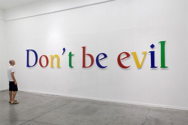 Cerita di Balik Kata "Don't Be Evil", Slogan Kontroversi Milik Google ... Cerita di Balik Kata "Don't Be Evil", Slogan Kontroversi Milik Google ...