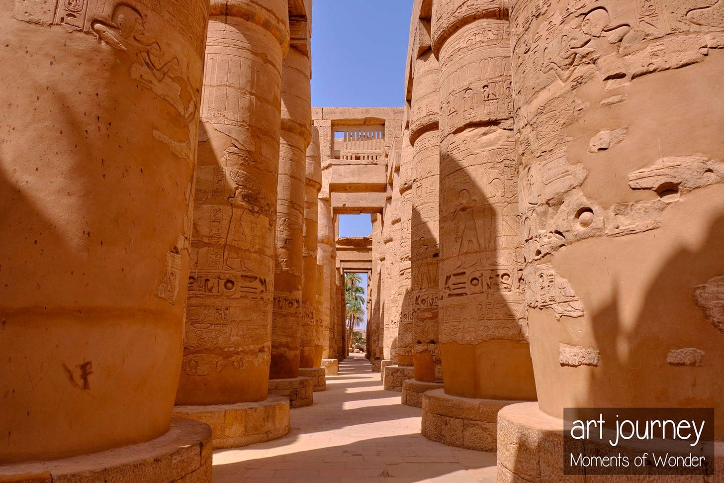 Karnak hypostyle room Sethi I Karnak hypostyle room Sethi I