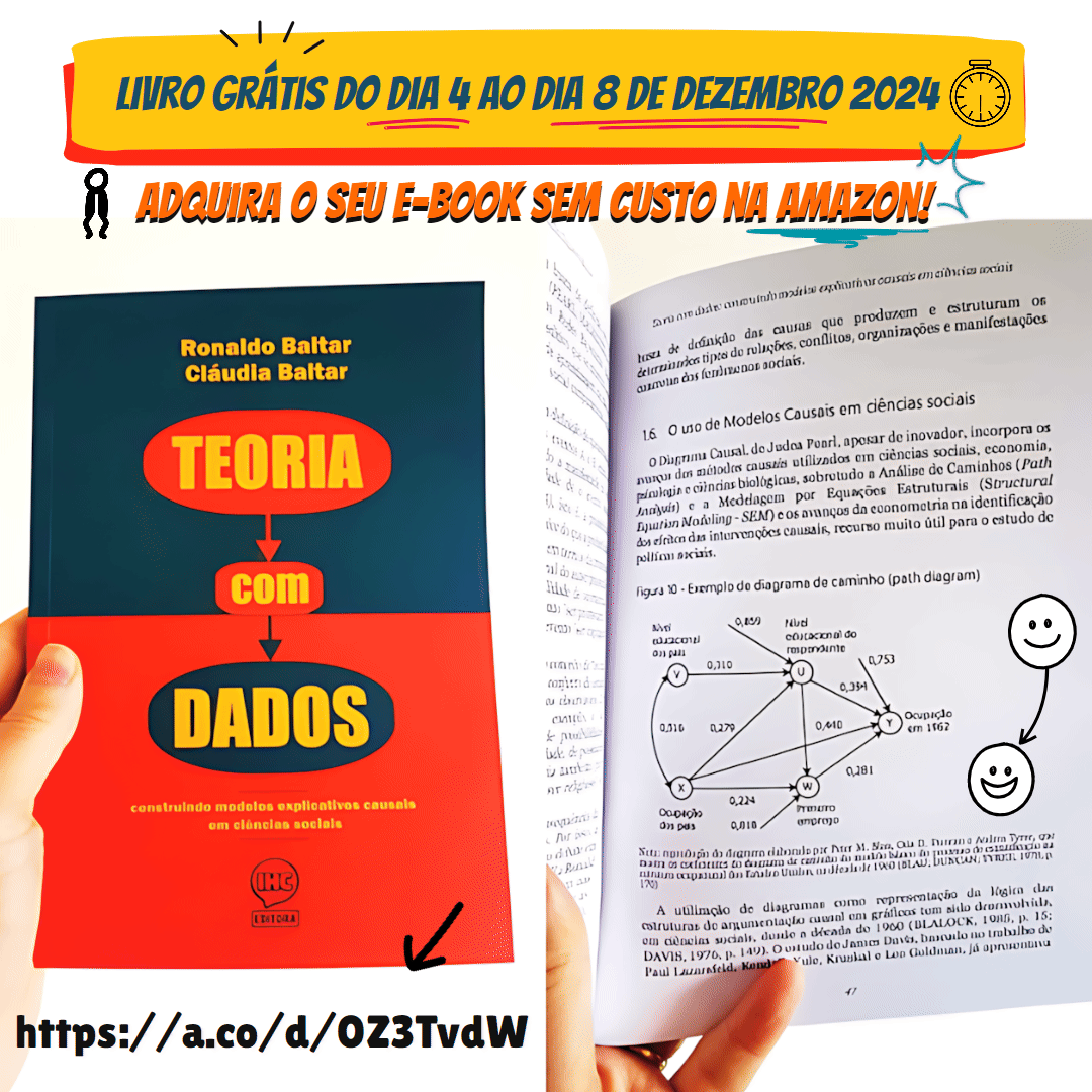 livro teoria com dados grátis na Amazon de 4 a 8 de dezembro de 2024