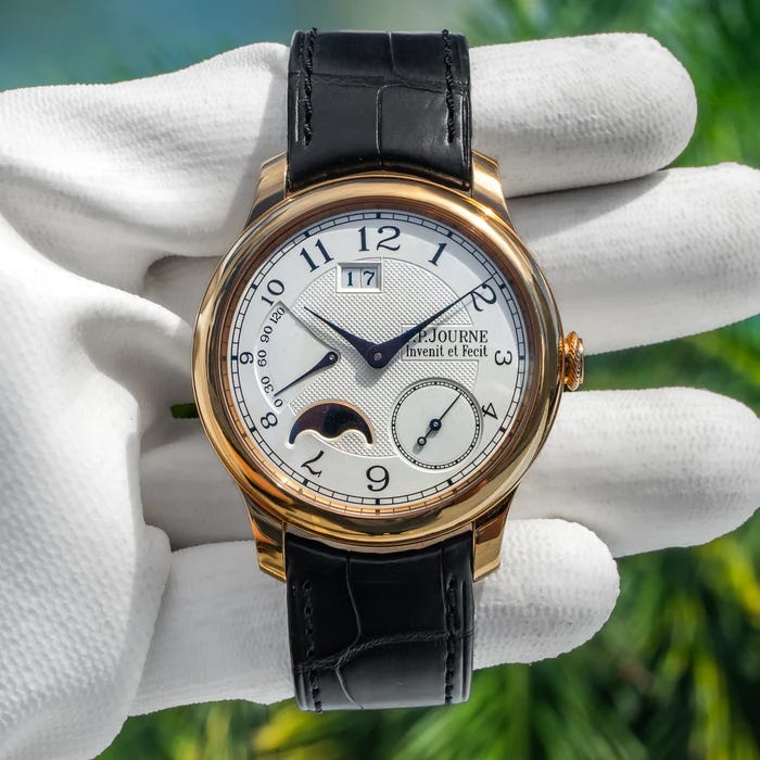 2010 F.P. Journe Octa Automatique Lune 40 Rose Gold / White / Arabic / Strap AL Listing Image 1