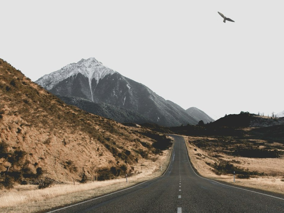 landscape of asphalt road landscape of asphalt road