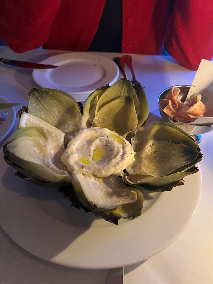 Stissing House artichoke and sundae